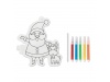 Balo para pintar com Pai Natal + 5 marcadores SANTABALL