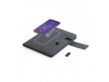 Bloco de Notas Bateria Auxiliar Powerbank 4000 mAh USB Malv