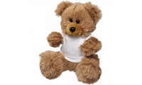 Urso de peluche sentado com t-shirt