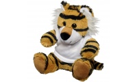 Tigre de peluche com t-shirt