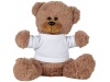 Urso de peluche grande sentado com t-shirt