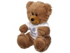 Urso de peluche grande sentado com t-shirt
