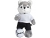 Lobo de peluche com t-shirt