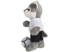 Lobo de peluche com t-shirt