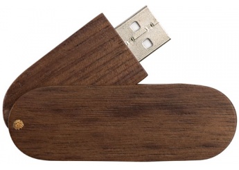 Memria USB rotativa de madeira (1, 2, 4, 8, 16, 32GB)