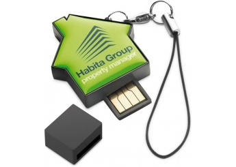 Memoria USB em forma de casa (1, 2, 4, 8, 16, 32GB)