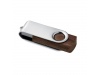 Pendrive USB giratria com corpo de madeira (1, 2, 4, 8, 16, 32GB)