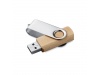 Pendrive USB giratria com corpo de madeira (1, 2, 4, 8, 16, 32GB)