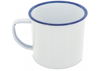 CANECA METLICA ESMALTADA RETRO FLANGE