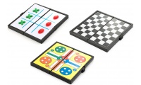Jogo DIAMOND: Damas + Parchessi + Galo