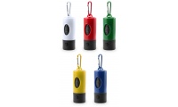Dispensador de Sacos + Lanterna Led + Mosqueto + 15 Sacos MULLER