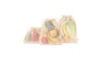 Conjunto para sacolas de algodo com 3 peas