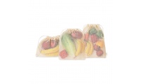 Conjunto para bolsas de malha de algodo com 3 peas