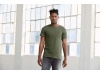 T-shirt de homem com decote sem acabamento