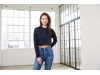 Sweatshirt crop de senhora