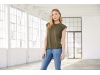 T-shirt Flowy manga enrolada