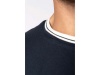 T-shirt de homem em malha piqu com decote redondo
