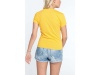 T-shirt de senhora com decote em V de manga curta Cores