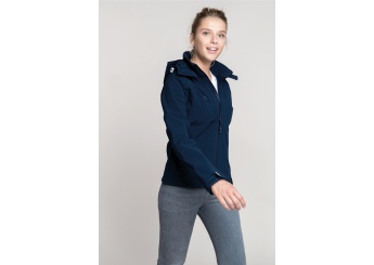 BLUSO SOFTSHELL DE SENHORA COM CAPUZ AMOVVEL