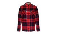 Camisa aos quadrados com forro em sherpa