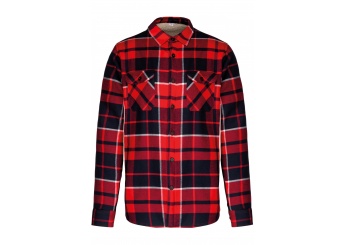 Camisa aos quadrados com forro em sherpa