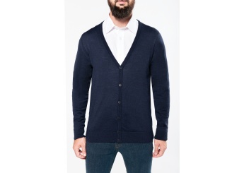 Casaco de malha merino de homem