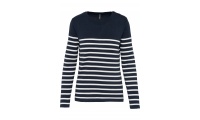 Camisola estilo marinheiro de senhora