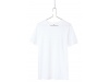 T-SHIRT CORTADA E COSIDA DE MANGAS CURTAS PARA HOMEM Branca 3XL