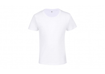 T-SHIRT CORTADA E COSIDA DE MANGAS CURTAS PARA CRIANA TEMPO KIDS Branca