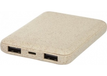 Powerbank 5000mAh em palha de trigo Asama