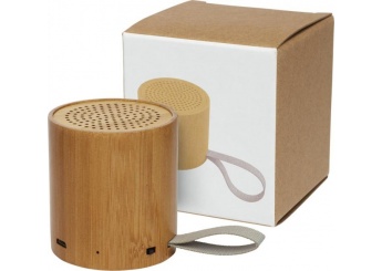 Coluna Bluetooth em bambu Lako