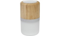 Coluna Bluetooth em bambu com luz Aurea