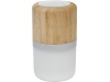 Coluna Bluetooth em bambu com luz Aurea
