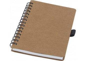 Caderno de argolas A6 em carto reciclado com papel de pedra Cobble