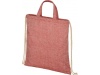 Mochila com cordes em algodo reciclado 210 g/m Pheebs