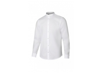 Camisa gola tira stretch manga comprida homem