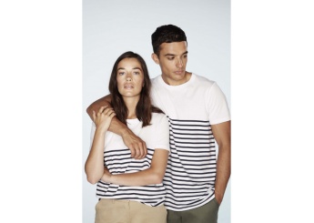 T-shirt Breton de manga curta 2XL
