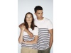 T-shirt Breton de manga curta 2XL