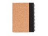 Bloco de capa de cortia + caneta reciclada SONORA PLUSCORK