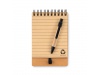 Bloco com capa de cortia + Bloco de notas 25 folhas + caneta MULTICORK