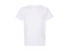 T-SHIRT CORTADA E COSIDA DE MANGAS CURTAS PARA HOMEM Branca