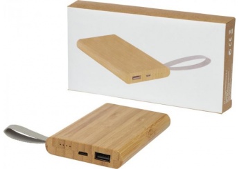Powerbank 5000mAh em bambu Tulda