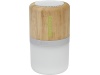 Coluna Bluetooth em bambu com luz Aurea