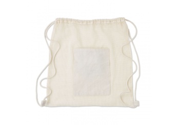 Saco com cordo com bolso frontal TROU BAG