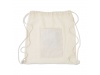 Saco com cordo com bolso frontal TROU BAG