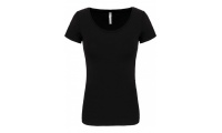 T-SHIRT DE SENHORA MANGA CURTA Preto
