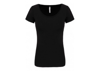 T-SHIRT DE SENHORA MANGA CURTA Preto