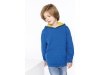 SWEATSHIRT DE CRIANA COM CAPUZ EM CONTRASTE