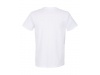 T-SHIRT CORTADA E COSIDA DE MANGAS CURTAS PARA HOMEM Branca