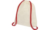 Mochila com cordes coloridos em algodo 100 g/m Oregon
